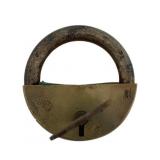 Vtg Brass Padlock w/ Key 1.75"x1.75"