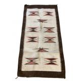Vintage Native American Rug 60"x30"