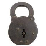 Vintage Cast Iron Padlock w/o Key 3"x2"