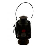 Antique Dietz Railroad Lantern 15"x6"x6"