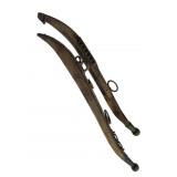 Vintage Wood & Metal Horse Harness Yokes 27"