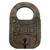 Fraim Padlock w/o Key 3"x2"