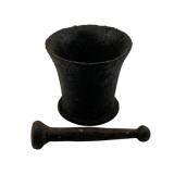 Cast Iron Mortar & Pestle 2pc. Set 5.25"x5.5"