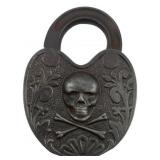 Skull & Bones Padlock w/o Key 3.5"x2.5"