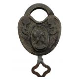 Antique Padlock w/Key 2"x1.5"