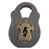 Antique Padlock w/o Key 4"x3"