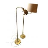 Group of 2 Brass Lamps 56"