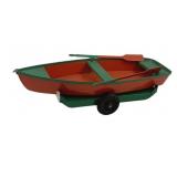 Kingsbury Metal Boat w/ Trailer 3"x11"x5"