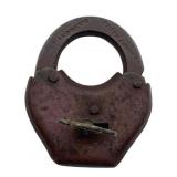 S Andrews 1856 Padlock w/Key 2.5"x2"