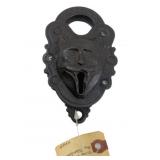 Vtg Werewolf Padlock w/key 4.5"x2.5"