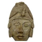 Alabaster Mask Wall Art 3.5"x9.5"x7"