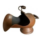 Vintage Copper Coal Scuttle 16"x20"x13"