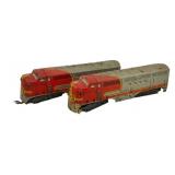 2pc. Santa Fe Locomotives (O Scale) 4"x13"x3"