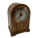 Antique Brass Desk Clock 5"x3.25"x2.5"