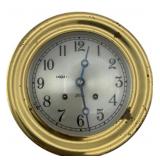 Chelsea Ships Bell Brass Clock 3.75"x7.25"