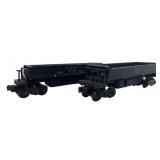 Two Lionel Dumpster Cars 3"x2"x10"