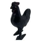 Vtg Cast Iron Rooster Piggy Bank 5"x4"x1"