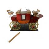 Vintage Stagecoach Model w/ Damage 9"x13"x6"