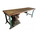 Wood & Metal Power Work Table 38"x48"x29"