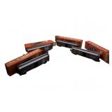 Group Lot of 4 Marklin Train Cars 2"x2"x8"
