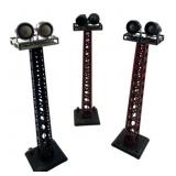 Group Lot of 3 Railroad Flood Towers 12"
