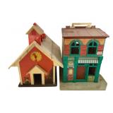 2pc. Fisher-Price Playsets 13"x12"x10"