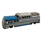 Greyhound Tin Litho Metal Bus 11.5"x3"x3"
