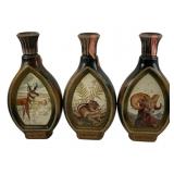 3pc. Lot Jim Beam Bottles 11"