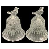 2 Pc Set Hofbauer "The Byrdes" Crystal Bells