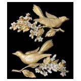 2 Syroco Wall Decor Birds - 13 x 8.5