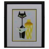 Martini Mid Century Modern Cat