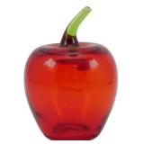 Vintage Rainbow Glass Art Deco Apple 4.5"