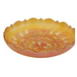 Fenton Marigold Acorn Carnival Glass Bowl