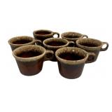 7 Hull Pottery Mugs - 3" Tall