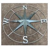 Metal Compass Star - 42" Round