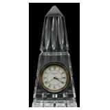 Waterford Crystal Obelisk Desk Clock
