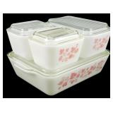 Pyrex Gooseberry 4pc Refrigerator Set Pink