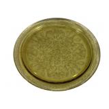 Federal Glass Madrid Yellow Platter