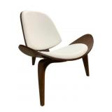 Hans Wegner Style Shell Lounge Chair