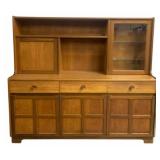 MCM Teak Vintage Backbar Cabinet by Nathan
