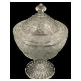 Indiana Glass "Bird and Strawberry" Candy Bowl