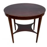 Bellflower Inlaid Oval Mahogany Table