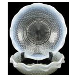 3 Anchor Hocking Moonstone Opalescent Bowls