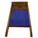 Blue Jay Enamel Washboard, Blue Insert