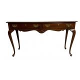 Queen Anne 2 Drawer Console Table