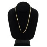 14kt Italian Gold Herringbone Necklace