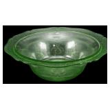 Federal Glass Patrician Uranium Berry Bowl