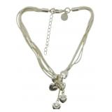 Sterling Silver Heart Charm Bracelet
