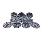 12 English Meissen Blue Onion - 8.25" Bowls