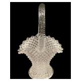 English Hobnail Westmoreland Glass Basket